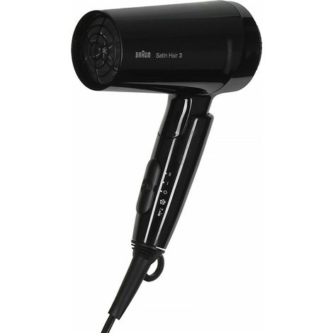 Braun Hairdryer Satin Hair 3 HD350 Style&Go black Schwarz (BRHD350E) (1/4)