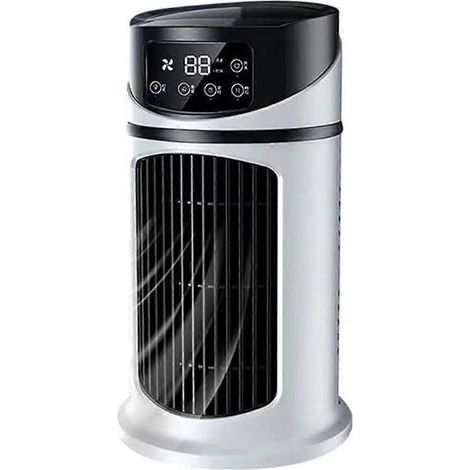 Ventilateur de bureau multifonctionnel, mini refroidisseur évaporatif, ventilateur réglable --- (1/5)