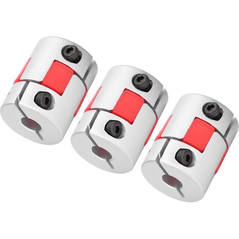 3 pièces coupleur flexible en alliage d'aluminium Kit d'accouplement à vis à billes accessoires de moteur GMC-25x30 diamètre extérieur 25 longueur 30 trou intérieur 10-10 (1/5)