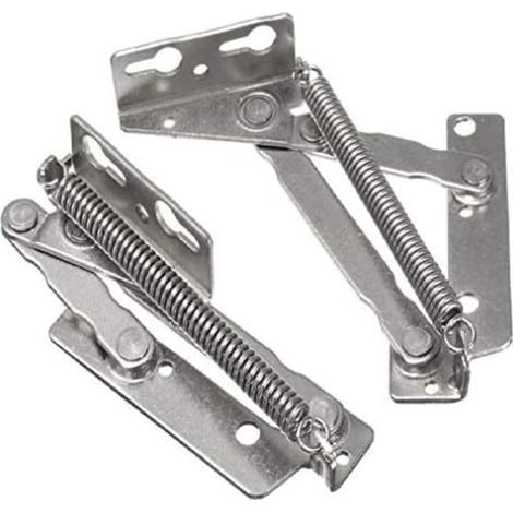 108 x 132 mm, 80°-Scharnier, massives Schrankscharnier, Deckelscharnier, Federscharnier für Möbelfüße, 1 Paar (1/5)