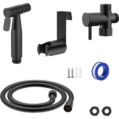 WC-Bidet-Sprühset mit Thermostatmischer und Handbrause für die Intimhygiene, verbrühungssicheres, verchromtes Messing. (1/5)