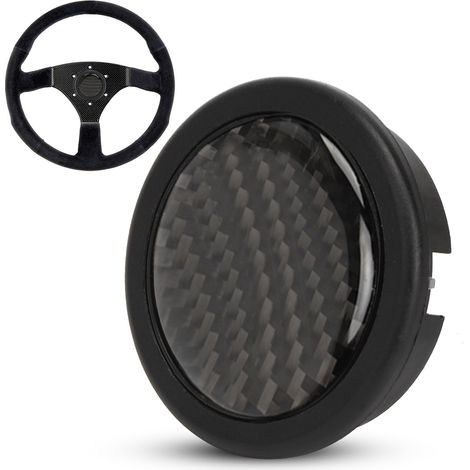Bouton-poussoir de klaxon en fibre de carbone pour volant OMP à 6 boulons, pièces modifiées pour voiture (1/5)