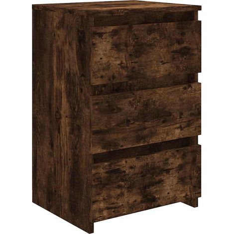 Maison Exclusive - Mesita de noche madera contrachapada roble ahu (1/5)