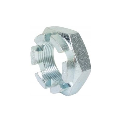 Dado a castello basso M27 DIN 937 zincato 25 pezzi (1/5)
