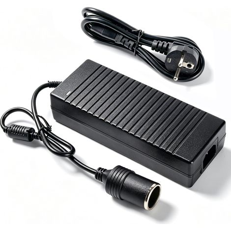 Adaptateur Allume Cigare Secteur 220 V vers 12 V, 180W 15A Max (1/5)