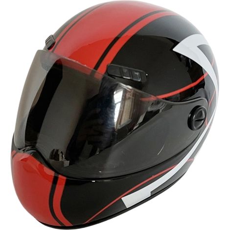 1 casque de moto décoration, design ours motard, en plastique, pour collection ou décoration intérieure (1/5)