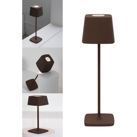Lampe de bureau, lampe de bureau portable sans fil 3600 mAh tactile LED lampe de bureau rechargeable lampe de lecture veilleuse – Café (1/5)