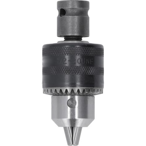 Mandrin perçeuse 3 mors 1,5-13mm avec clé de serrage pour visseuse à chocs pneumatique fraiseuse tour (1/5)
