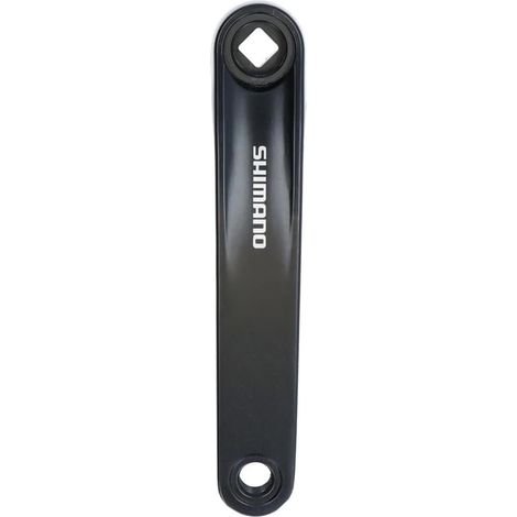 Schwarzer 170-mm-Fahrradkurbelarm – 1 Stück – Robustes Aluminium – Leichtgängige Kraftübertragung – Für Rennräder und Citybikes – Mattschwarz (1/2)