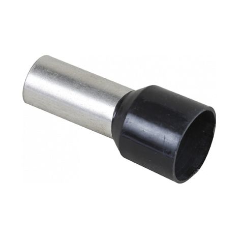 Embout pour fil souple section 25mm2 noir - Prix à la pièce