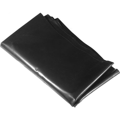 Bâche de bassin en polyéthylène haute densité - 2 m x 3 m - Noire - Pour bassins à poissons, ruisseaux, fontaines et jardins aquatiques (1/5)