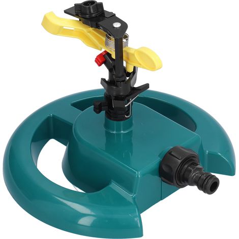 Ensemble d'arrosage à bras oscillant avec base en disque en plastique pour l'irrigation de jardin et la pulvérisation d'étangs à poissons (1/5)