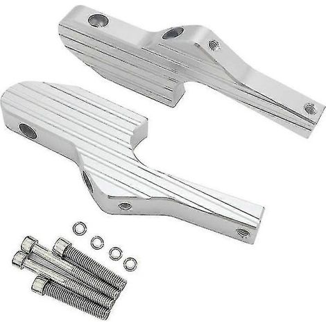Repose-pieds passager rallongés pour Vespa GT, GTS, GTV 60, 125, 200, 250, 300 et 300ie - Accessoires moto Vespa argentés (1/5)