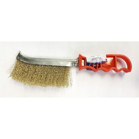 Cepillo de alambre ciret universal wire brush alambre de latón mango antideslizante (1/2)