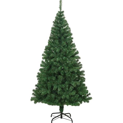 vidaXL Árbol de Navidad artificial con ramas gruesas PVC verde 210 cm (1/2)