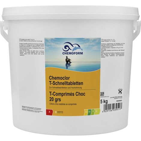Chemoform Chemoclor T-Schnelltabletten 20 g zur Stoß- und Dauerchlorung 5 kg