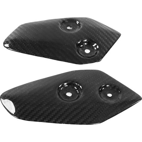Protège-talon moto en fibre de carbone, plaque de protection de repose-pied arrière, remplacement pour MT‑07 2013‑2016 (1/5)