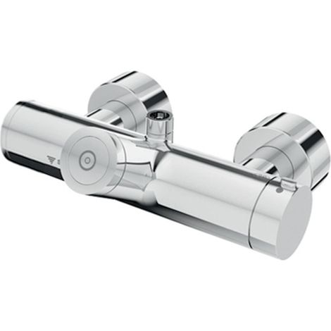 VITUS VD-C-T/o Robinet de douche en saillie avec raccord supérieur, thermique, CVD, SWS, TD, chromé
