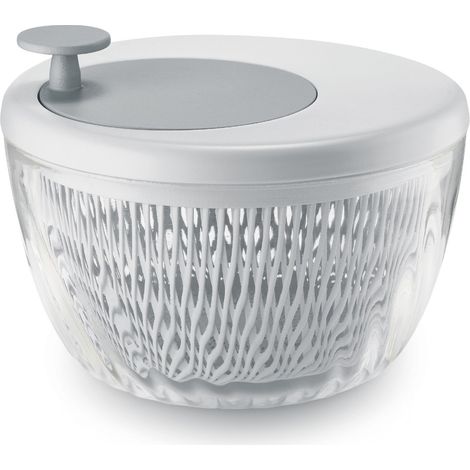 Guzzini - Kitchen Active Design, SPIN&STORE, Centrifuga Insalata con Coperchio - Bianco, Ø 26 x h19 cm - 17090011 (1/5)