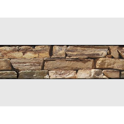 Frise auto-collante Murs en brique couleur sable (1/5)