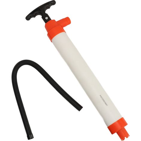 Pompe de cale manuelle avec tuyau, pompe à eau portative à main pour yachts, bateaux de pêche, kayaks, hors-bords, blanc (1/5)