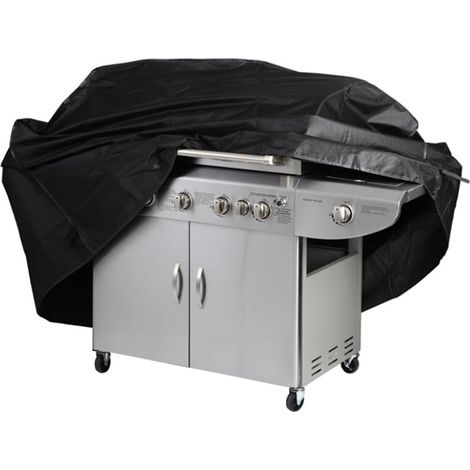 Wasserdichte Grillabdeckung, robuste Grillabdeckung, wasserdicht, UV-beständig, sonnenbeständig, mit Belüftungsöffnungen, Größe S (145 x 61 x 117 cm)