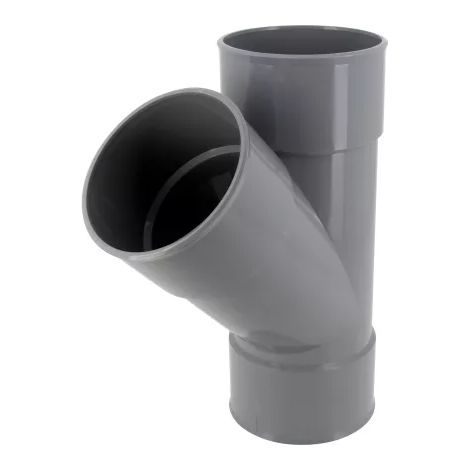 Einfache PVC-Abfluss-Kappe 45Â° Weiblich Weiblich Ã˜160