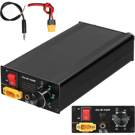Amplificateur de puissance Portable à ondes courtes 50W, avec transmission et réception automatique LPF à 4 vitesses, compatible avec plusieurs protocoles (1/5)