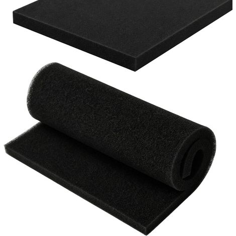 Mousse Filtre à Air Universelle 50PPI – Plaque Mousse Filtrante à Découper pour Filtre à Air Moto, Filtre Aspirateur, Pour Moto Scooter Tondeuse et Ventilation