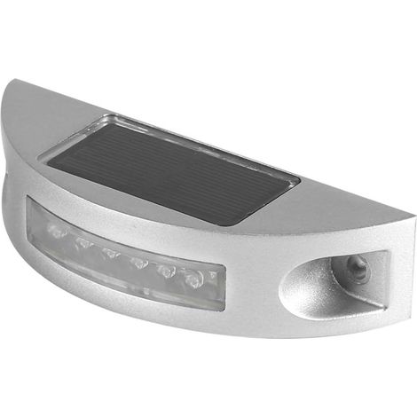 Lampe solaire LED de jardin en aluminium moulé sous pression, alimentée à l'énergie solaire, pour allée ou chemin extérieur, étanche.-AquaForge (1/5)