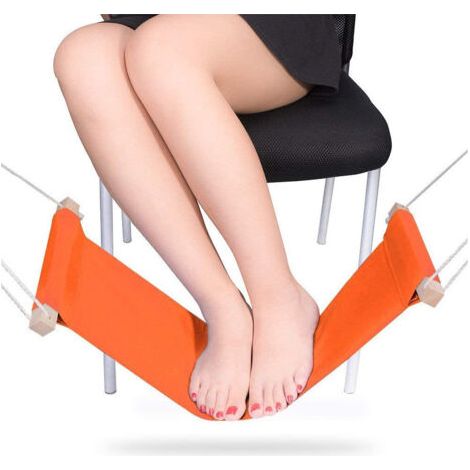Hamac Repose pieds, Hamac pour pied au Bureau, Hamac pour étirer les jambes sous le bureau, pour se détendre dans l'entreprise ou au bureau à domicile (1/5)
