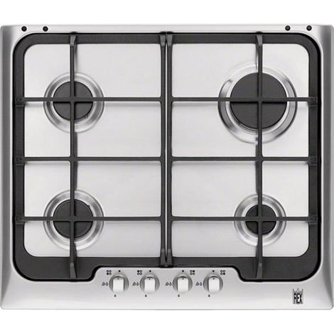 Table de cuisson à gaz encastrable Electrolux PX640ROV 4 brûleurs en acier inoxydable