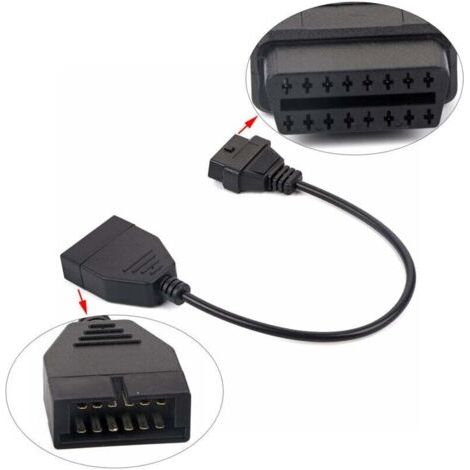 Für GM OBD1 mit Stecker 12-polig auf OBD2 mit Stecker 16-polig: Cavo adattatore per strumento diagnostico (1/4)