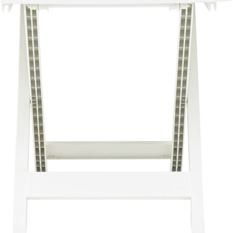 Maison Exclusive - Gartentisch Klappbar Weiß 79 x 72 x 70 cm Kuns
