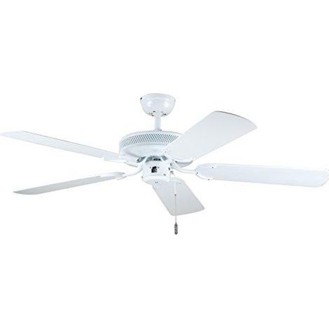 deko Ventilatore a soffitto moderno bianco 132 cm di diametro