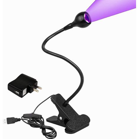 3W 395nm Schwarzlicht-LED-Lampe, flexibel mit Schwanenhals, für Lmell Satin-Satin (1/5)