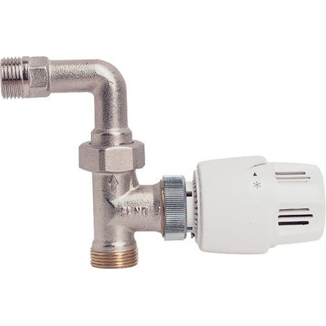 Tête thermostatique + Corps thermostatique droit avec coude Mâle 3/4 EK - Somatherm (1/2)