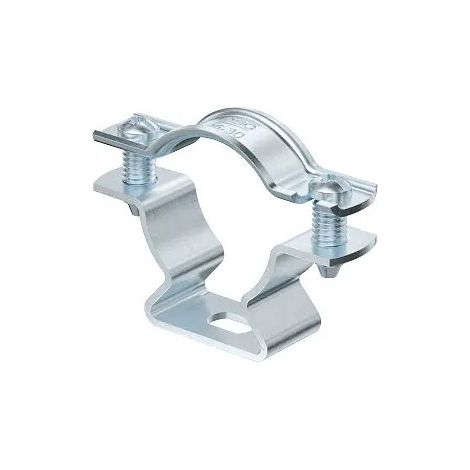 OBO Bettermann Bride d'écartement avec trou oblong 25-30mm Acier galvanisé électrolytique, 1362772 (1/2)