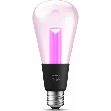 Philips Hue LED E27 Lightguide Lampadina Edison Grande (ST72) Transparente Luce Bianco e colorata - White and Color Ambiance (1/5)