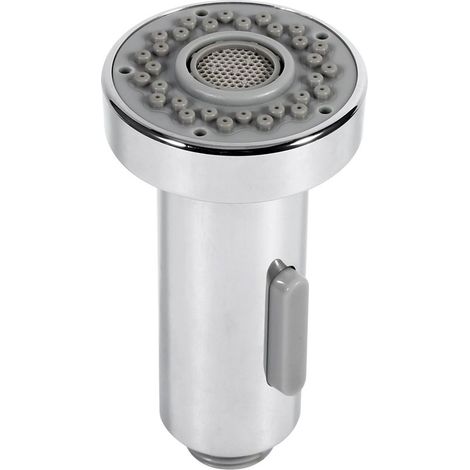 Pommeau de douche à pulvérisation, finition chromée, remplacement double mode, robinet de cuisine domestique, Durable (1/5)