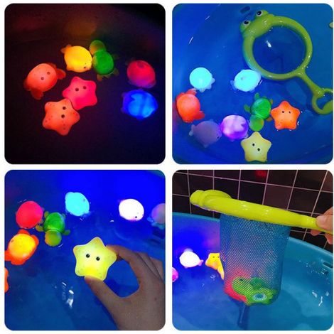 Jouet De Bain - 4 Animaux Aquatiques Luminescents - Pour Enfant 1 À 5 Ans - Sans BPA - Flottant Et Étanche (1/5)