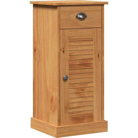 Mueble de baño moderno rectangular con cajón 37,5 x 34 x 80 cm en madera de pino marrón 020057907 (1/5)