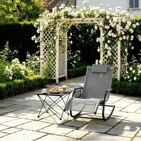 fauteuil salon chaise balancelle extérieur 152 cm OKMYHOME (1/4)