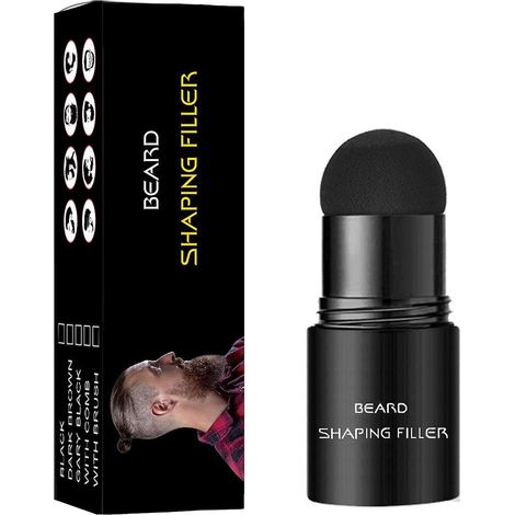 Bâton de remplissage pour barbe, poudre correctrice waterproof longue tenue finition naturelle