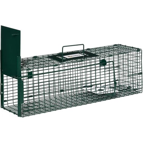 Cage to rats, mouse and ragondins with a door, 60 x 18 x 20 cm, green (1/5)
