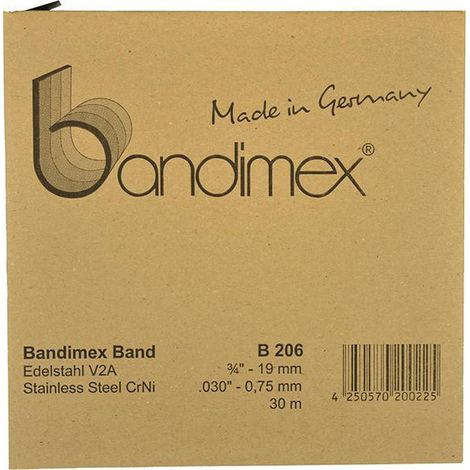 De Acero Inoxidable De Acero Strip Medio V2A- Rolle 30M Bandimex