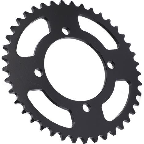 76 mm schwarzes Stahl-Kettenrad hinten, 41 Zähne, für E-Bikes, Motorräder und Geländefahrzeuge. (1/5)