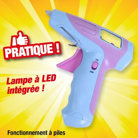 Pistolet à colle chaude - fonctionne à piles (1/2)