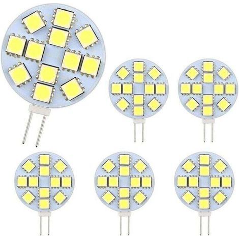 Lot de 10 Ampoules LED G4 DC 12V Non Dimmables Blanc 6000K Remplacement pour Ampoules Halogènes 20W pour Cuisine Camping-Car RV Remorque Bateau (1/5)