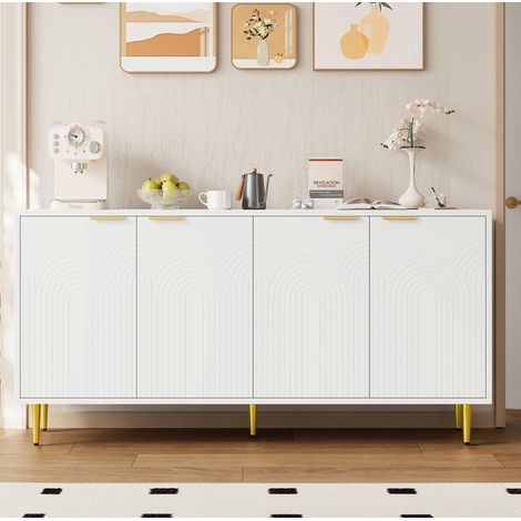Madia mobile contenitore 4 ante bianca 160 cm OKMYHOME (1/5)